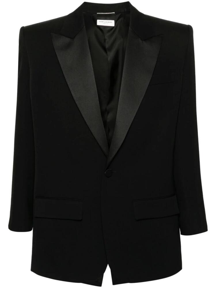 Saint Laurent Oversized wool blazer - Black Cover