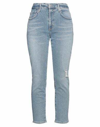 Citizens Of Humanity Woman Jeans Blue Cotton, Recycled elastane Cover