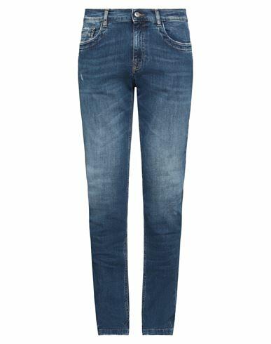 Bikkembergs Man Jeans Blue Cotton, Elastomultiester, Elastane Cover