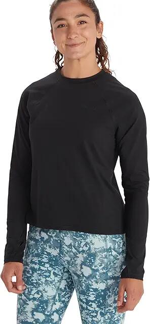 Marmot Windridge Long Sleeve Performance Shirt (Black) Women's Clothing Cover