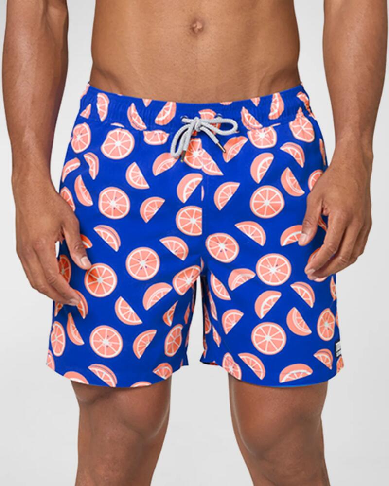 Tom & Teddy Men's Citrus-Print Swim Shorts Cover