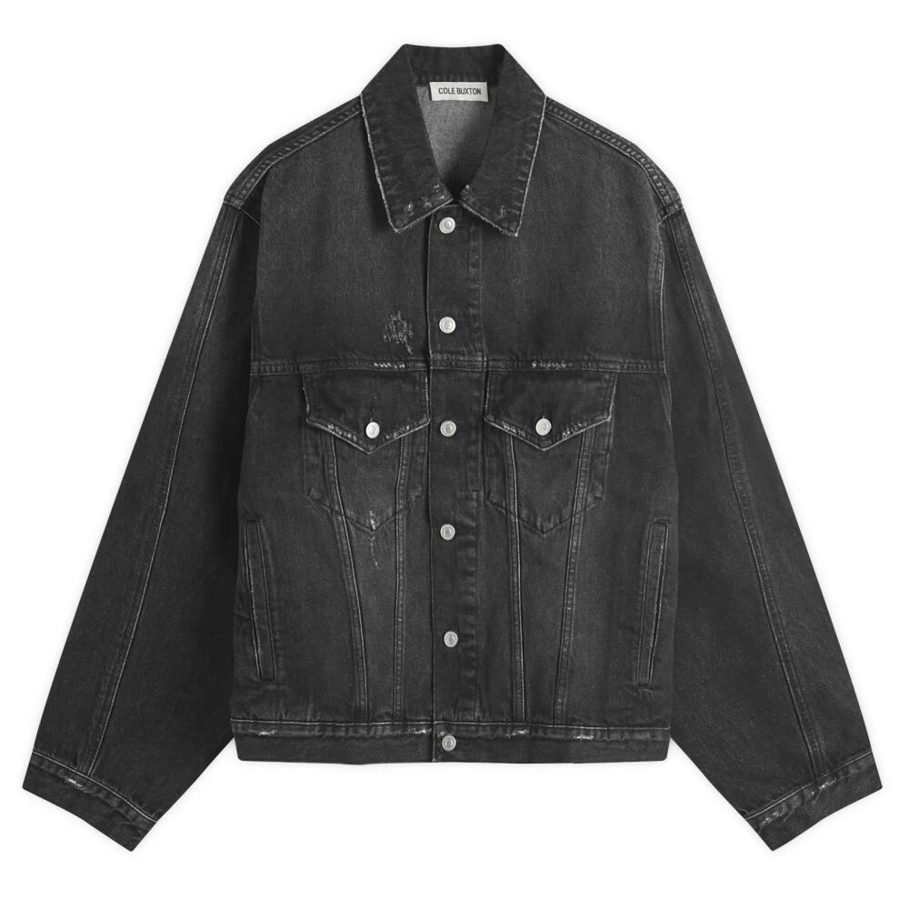 Cole Buxton Men's Denim Jacket in Black Cover