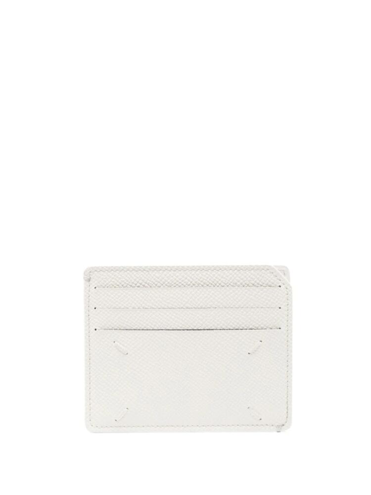 Maison Margiela small four-stitch card holder - White Cover