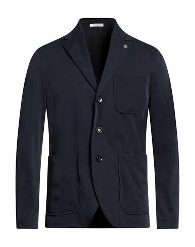 Officina 36 Man Blazer Midnight blue Nylon, Elastane Cover