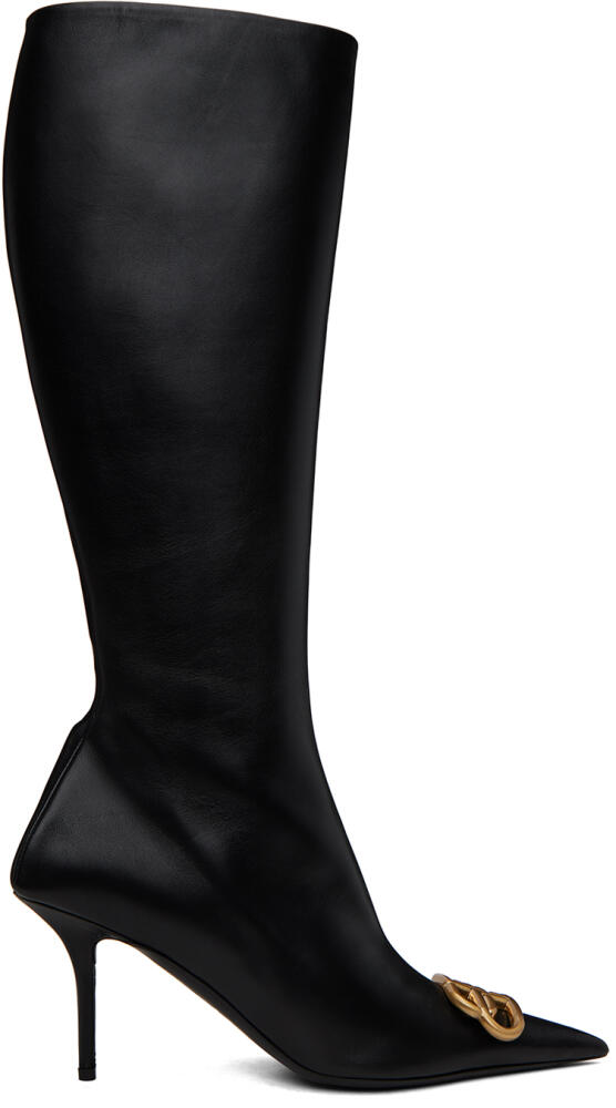 Balenciaga Black Square Knife Boots Cover