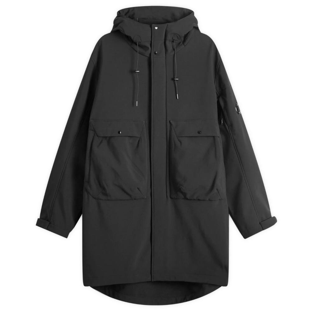 C.P. Company Men's C.P. Shell-R Hooded Parka Jacket in Black Cover