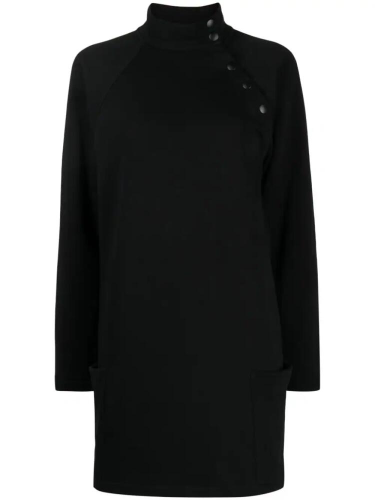 agnès b. Diagonal cotton minidress - Black Cover