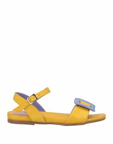 Cafènoir Woman Sandals Ocher Soft Leather Cover