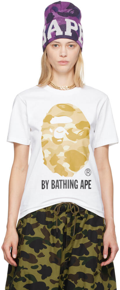 BAPE White Color Camo By Bathing Ape T-Shirt Cover