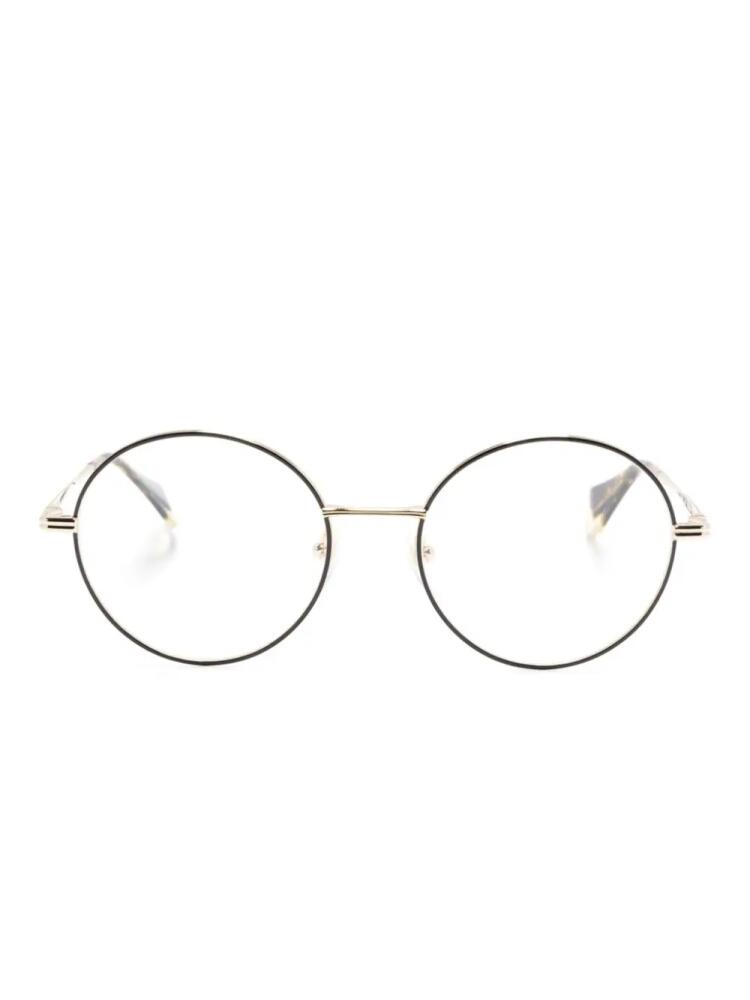 GIGI STUDIOS Perla round-frame glasses - Gold Cover