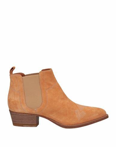 Buttero Woman Ankle boots Camel Leather Cover