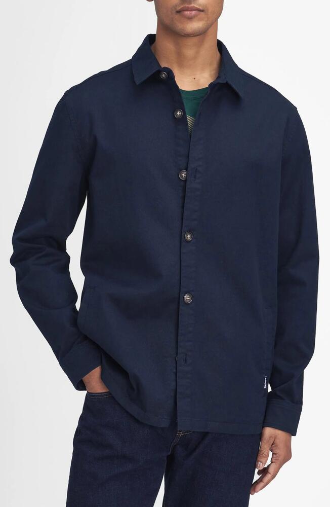 Barbour Ruxton Twill Overshirt in Dark Navy Cover