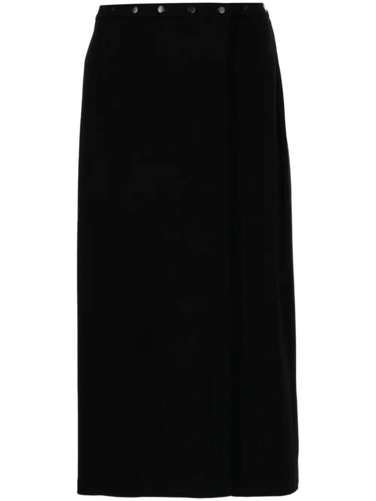 agnès b. wrap-design high-waisted skirt - Black Cover