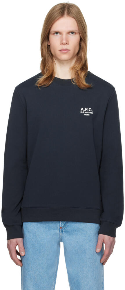 A.P.C. Navy Rider Sweatshirt Cover