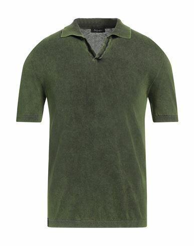 Arovescio Man Sweater Green Cotton Cover