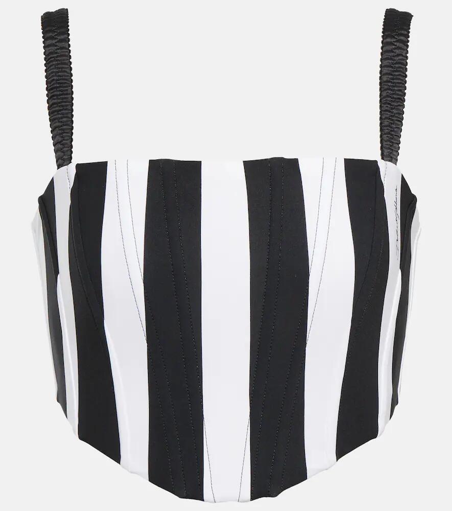 Dolce & Gabbana Portofino striped corset top Cover