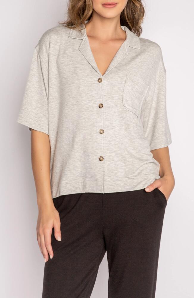 PJ Salvage Essentials Pajama Top in Heather Grey Cover