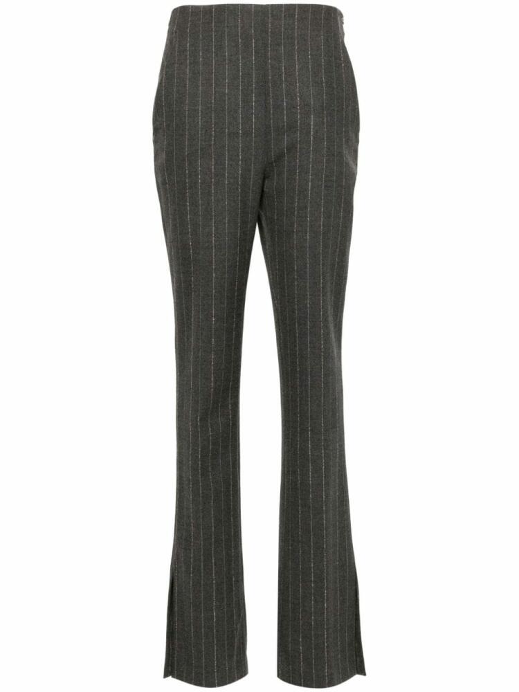 Genny pinstripe wool trousers - Grey Cover