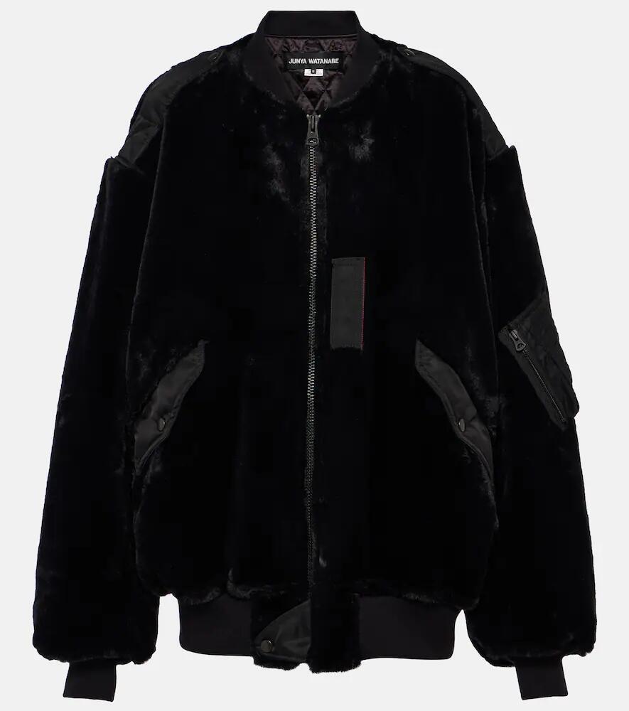 Junya Watanabe Oversized faux fur bomber jacket Cover