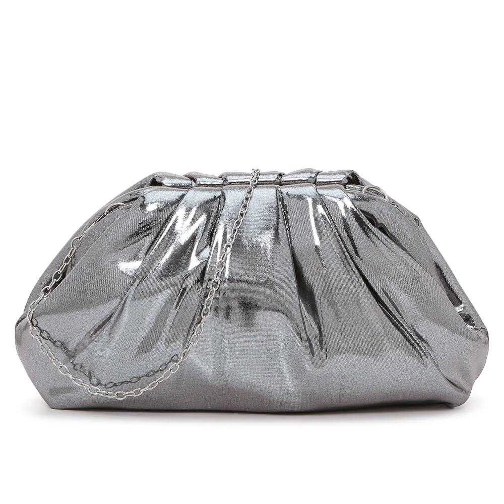 Nina Lissy Clutch | Women's | Steel Silver Metallic Cover