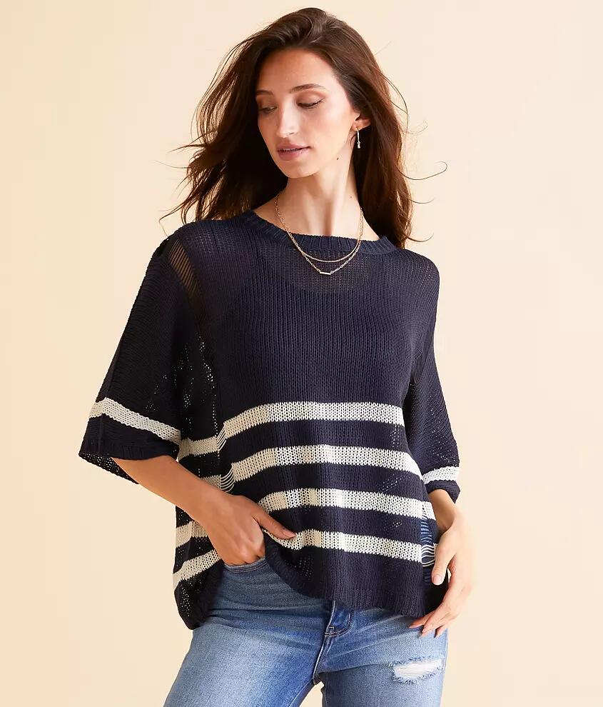 Hyfve Destructed Stripe Sweater Cover