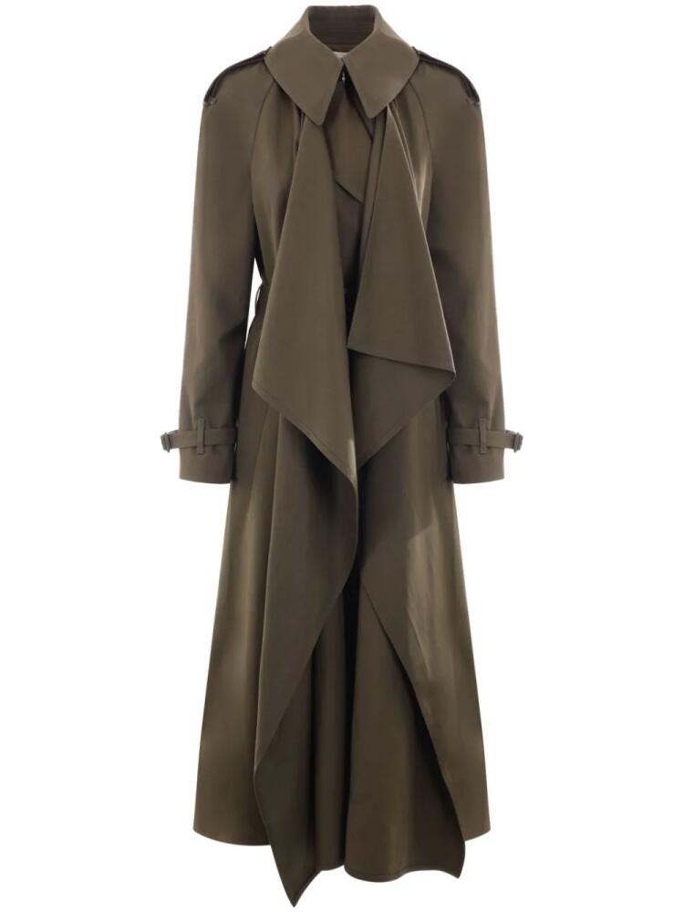 Alexander McQueen layered trench coat - Green Cover