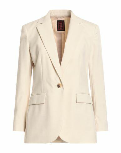 Stefanel Woman Blazer Ivory Polyester, Viscose, Elastane Cover