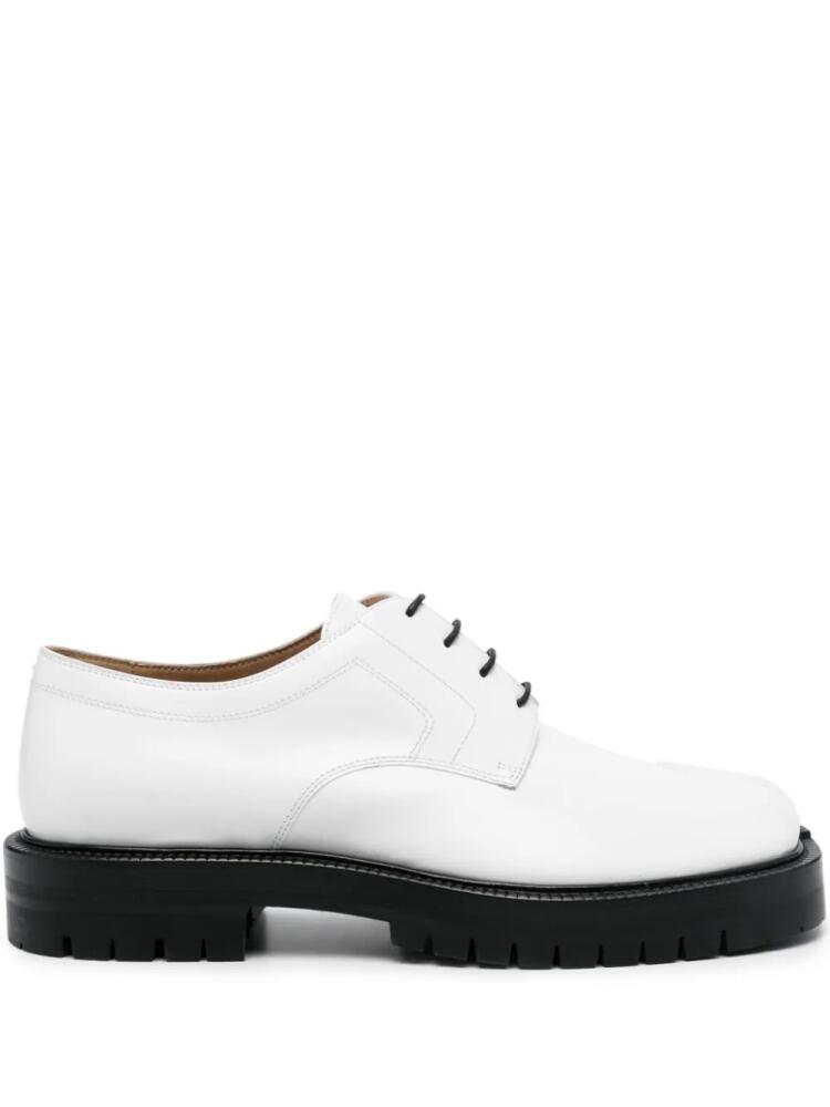 Maison Margiela Tabi leather Derby shoes - White Cover