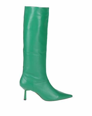 Lola Cruz Woman Boot Green Soft Leather Cover