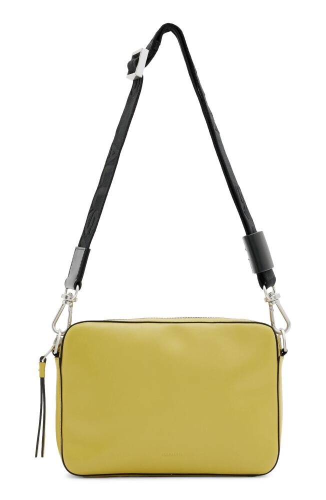 AllSaints Lucile Leather Crossbody Bag in Sap Green Cover