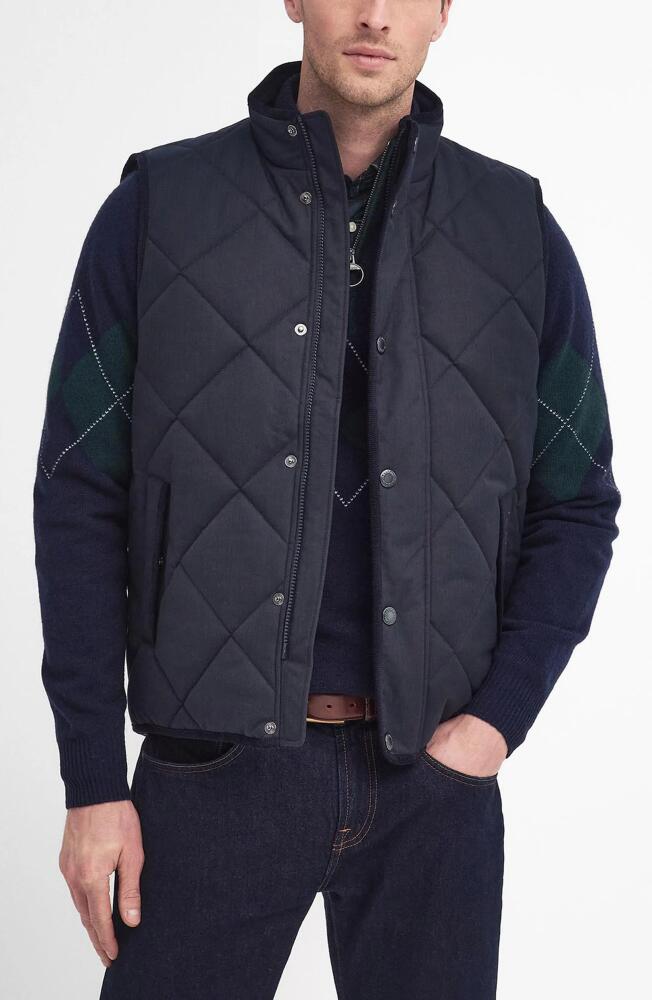 Barbour Holburn Quilted Vest in Dark Navy Cover