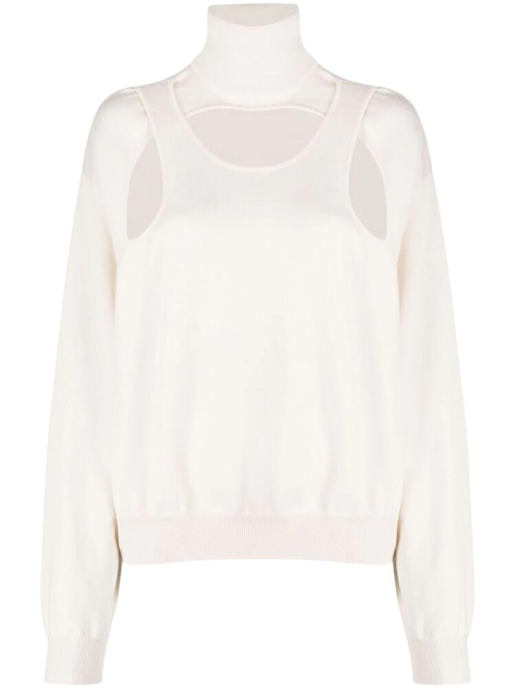 Coperni cut-out detail high-neck jumper - Pink Cover