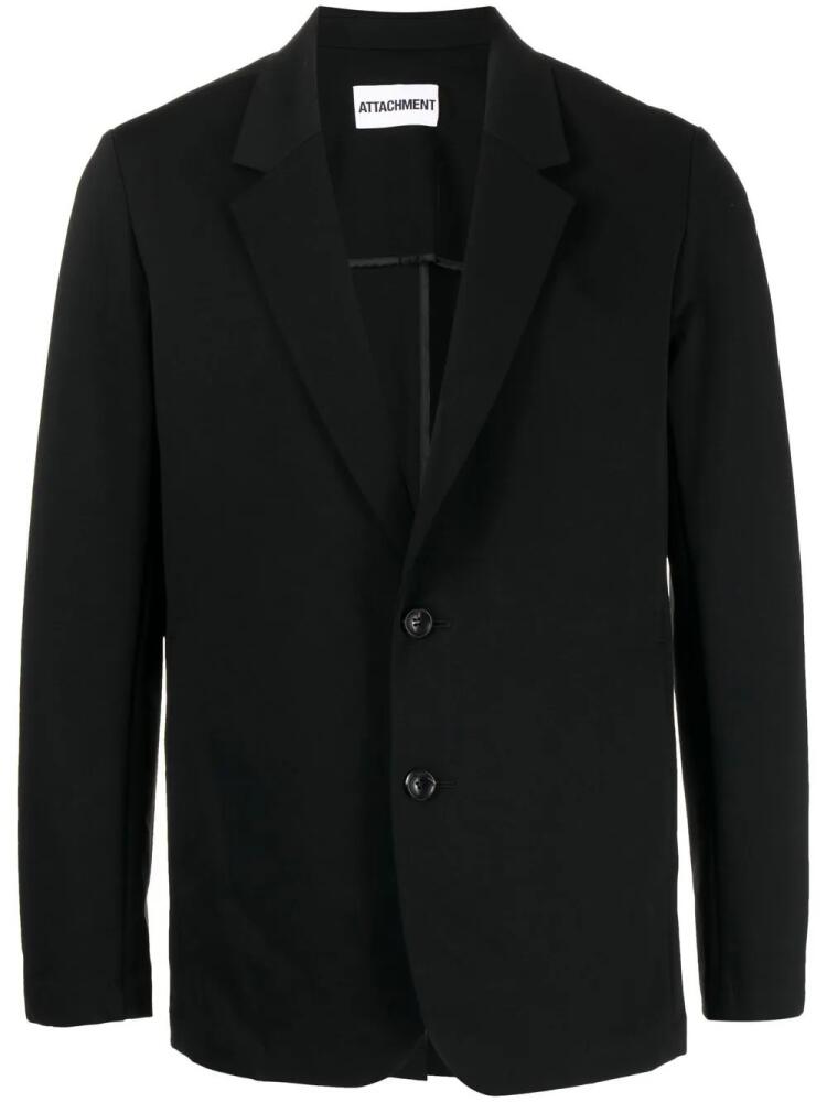 Attachment lightweight single-breasted blazer - Black Cover