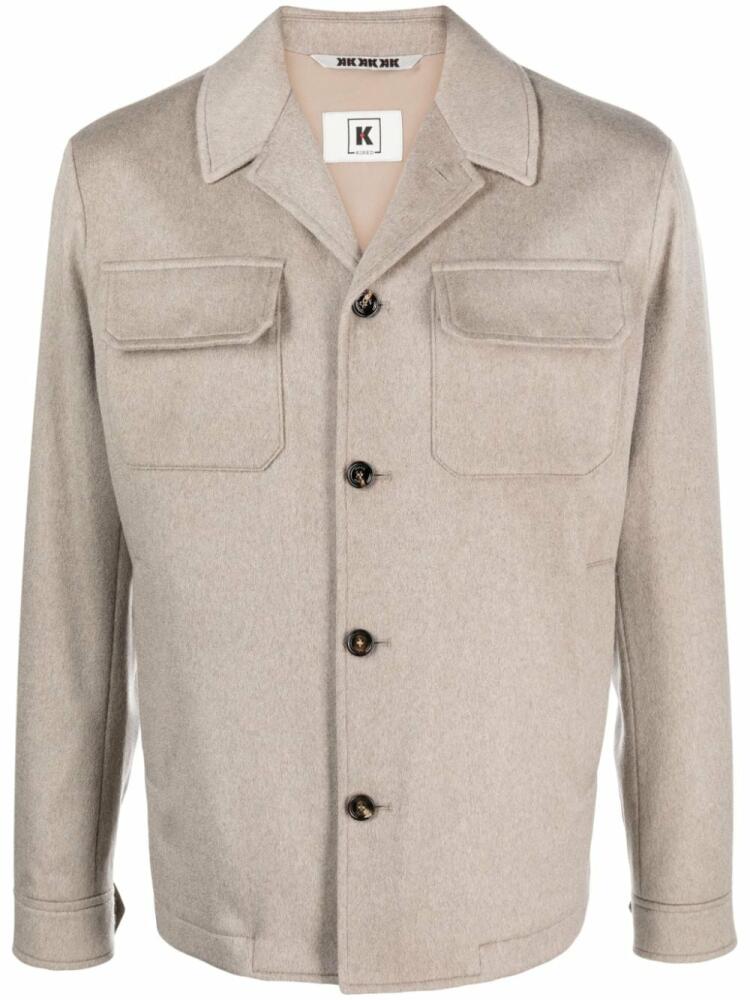 Kired button-up cashmere jacket - Neutrals Cover