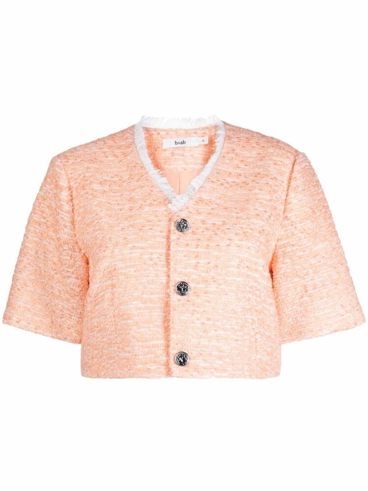 b+ab short-sleeve tweed shirt - Orange Cover