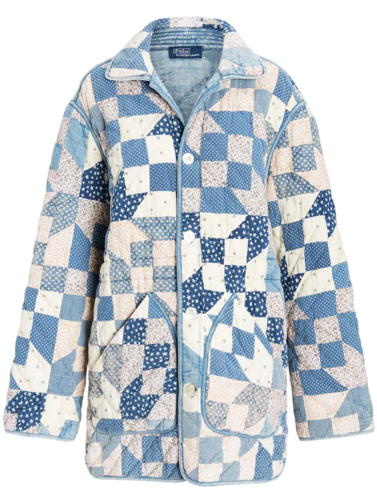 Polo Ralph Lauren reversible quilted patchwork jacket - Blue Cover