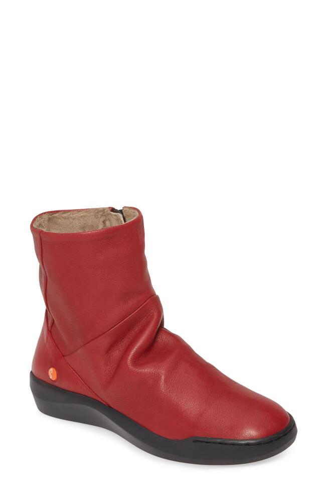 Softinos by Fly London Bler Bootie in Red Leather Cover