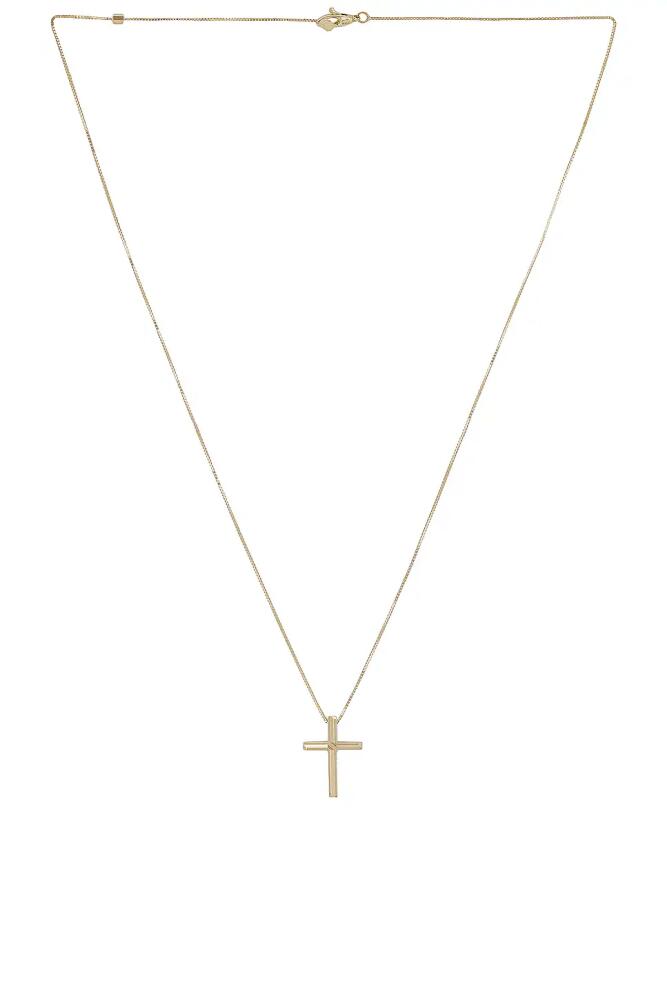 Gucci Link To Love Cross Necklace in Metallic Gold Cover