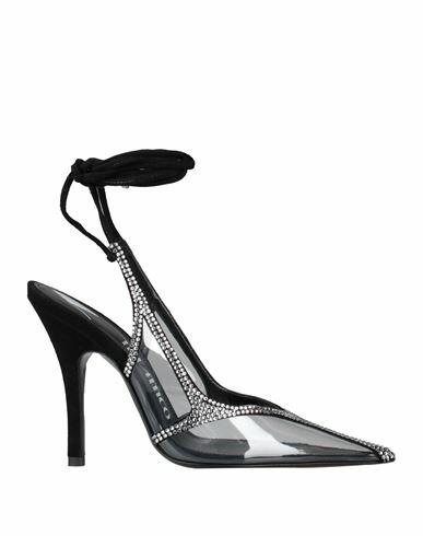 The Attico Woman Pumps Black Plastic, Leather Cover