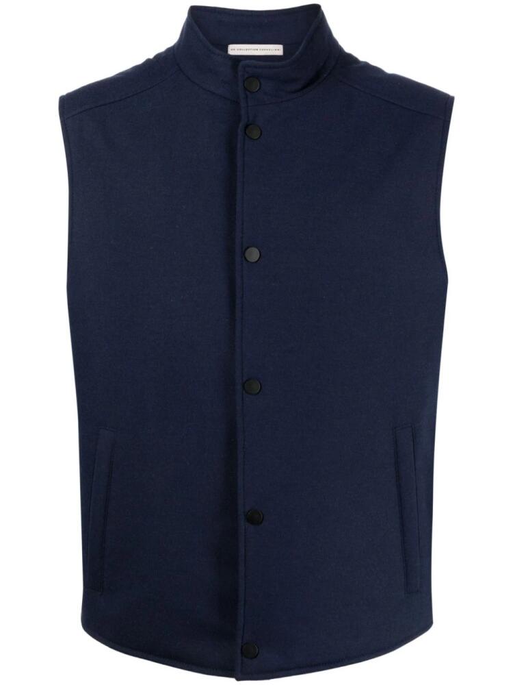 Corneliani press-stud single-breasted vest - Blue Cover