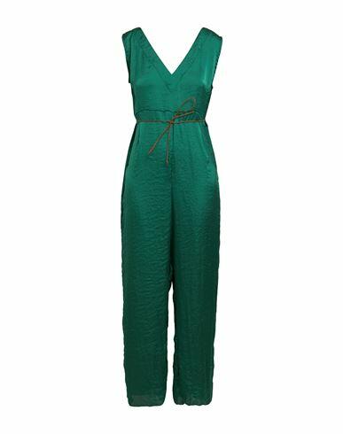 Virginia Bizzi Woman Jumpsuit Green Polyester Cover