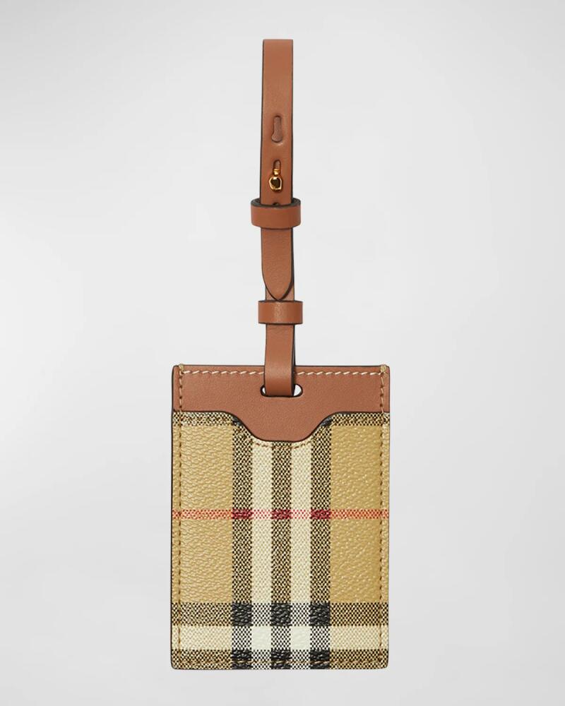 Burberry Check Luggage Tag Cover