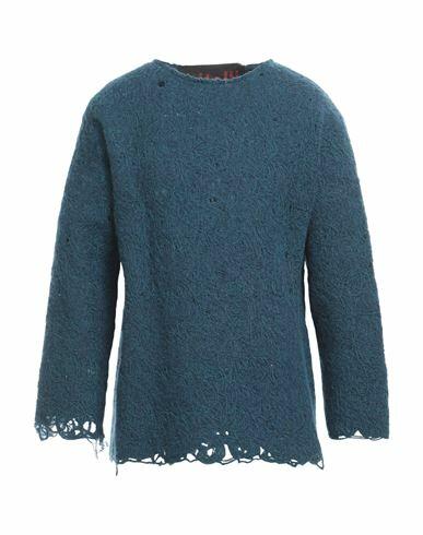 Vitelli Man Sweater Deep jade Wool, Polyamide, Polyester Cover