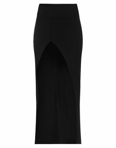 Rick Owens Woman Midi skirt Black Viscose, Polyester, Polyamide, Elastane Cover