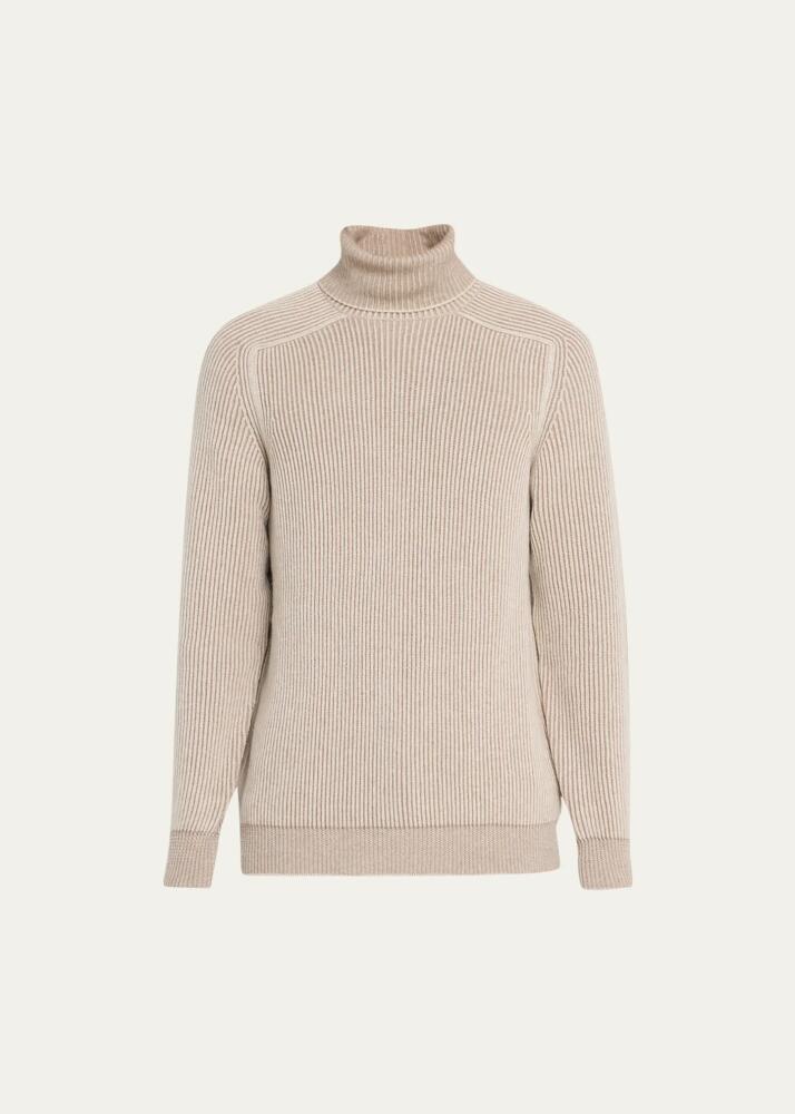 Sease Men's Dinghy Cashmere Ribbed Turtleneck Sweater Cover