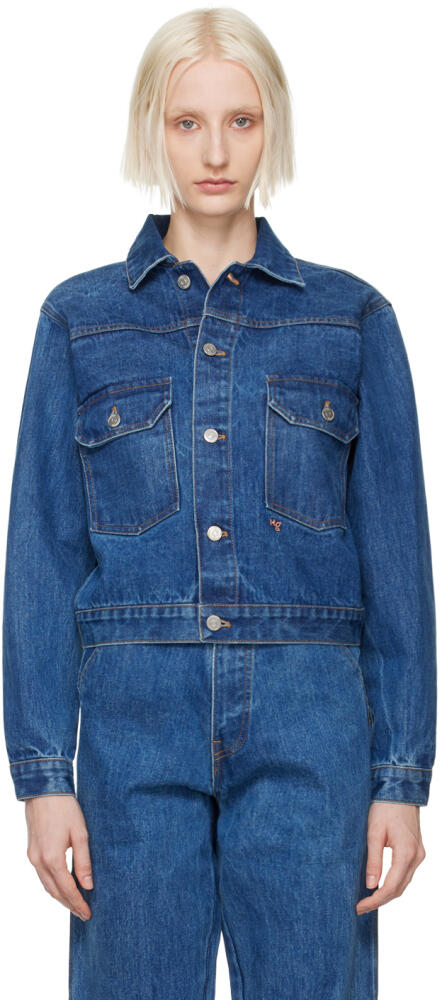 HommeGirls Blue Workwear Denim Jacket Cover