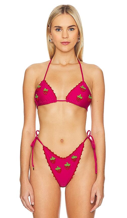 Capittana Meli Bikini Top in Red Cover