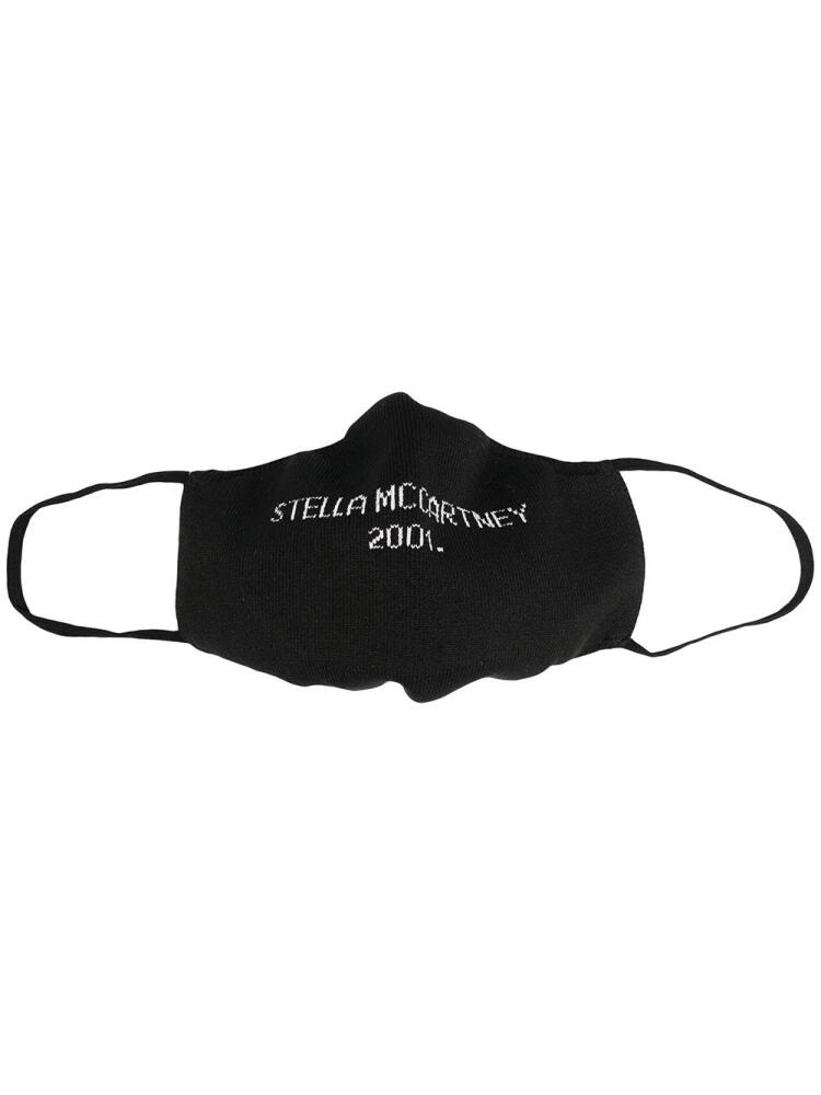 Stella McCartney logo-embellished face mask - Black Cover