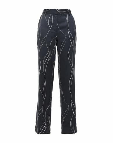 Equipment Woman Pants Midnight blue Silk, Viscose Cover