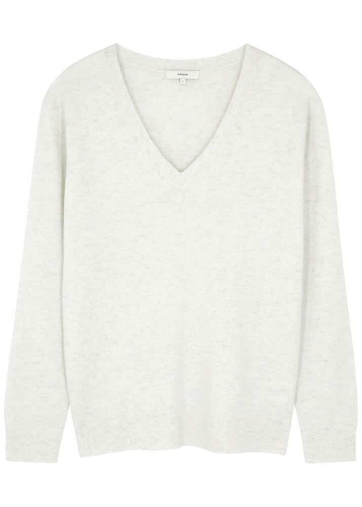 Vince Weekend Cashmere Jumper - White Cover